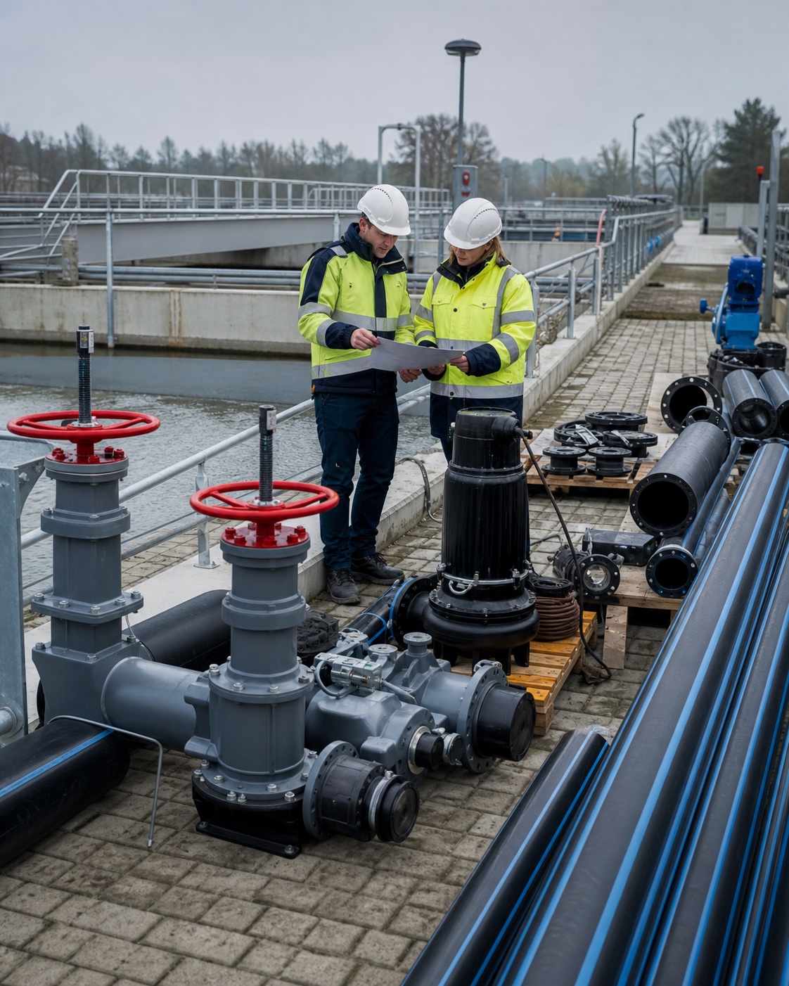 Koordynacja materiałów do budowy i modernizacji oczyszczalni ścieków